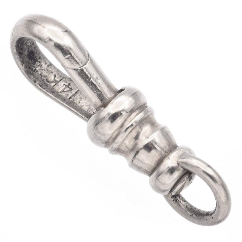 Antique 14K White Gold Dog Clip Clasp