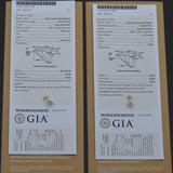 GIA Certified 1.57TCW Round Brilliant Diamond 14K Yellow Gold Stud Earrings L I1