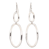 Ippolita Sterling Silver Double Oval French Wire Earrings