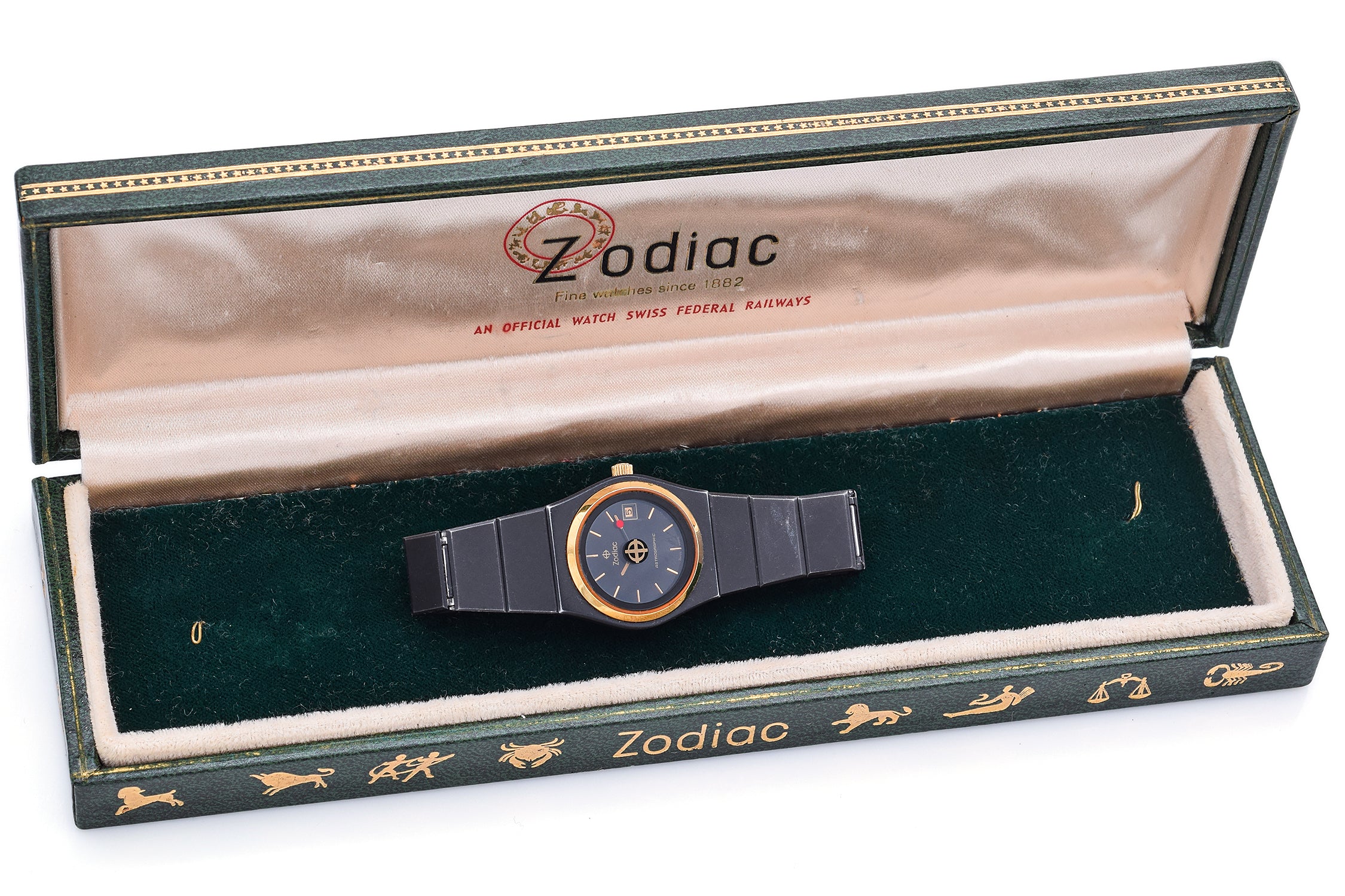 Vintage Zodiac Astrographic 1374.863.02 GF/SS Automatic Women's Watch with Box