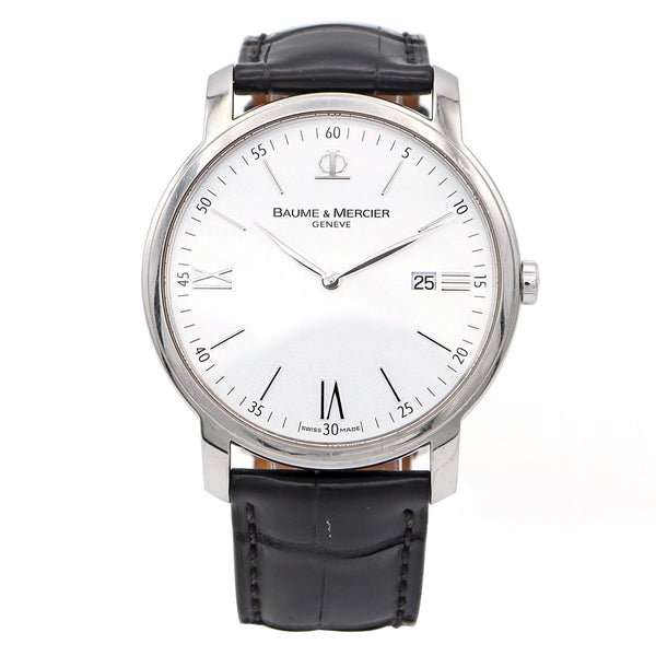 Baume & Mercier Classima Stainless Steel Men's Quartz Watch, 42mm + Box & Paper