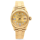 1981 Rolex President Diamond 18K Yellow Gold Automatic Women's Watch Ref 6917