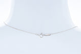 Tiffany & Co. Sterling Silver & 18K Yellow Gold Heart & Key Pendant Necklace