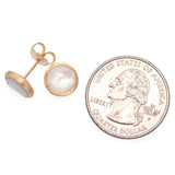 Marco Bicego Jaipur 18K Yellow Gold Mother of Pearl Stud Earrings