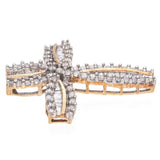 10K Yellow Gold 1.25 TCW Diamond Cross Pendant