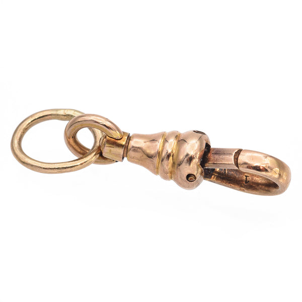 Antique 14K Yellow Gold Swivel Dog Clip Clasp