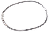 Antique Sterling Silver 1.00 TCW Diamond Chain Necklace