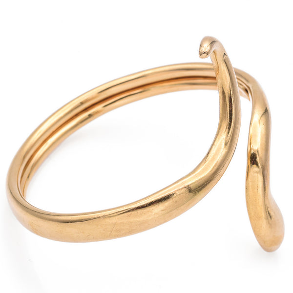 Lalaounis Yellow Gold Snake Wrap Heavy Bangle Bracelet