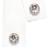 Antique 13K Yellow Gold 0.90 TCW Old European Diamond Stud Earrings