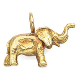 Vintage 18K Yellow Gold Elephant Charm Pendant 7.2 Grams