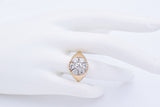 Vintage 14K Yellow Gold 2.06 TCW Diamond Band Ring Size 7.5