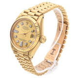 1981 Rolex President Diamond 18K Yellow Gold Automatic Women's Watch Ref 6917