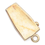 Vintage 8K Yellow Gold Intercom Charm Pendant