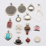 12 Whitney Kelly Joseph Esposito Relios CII Multi-Stone Sterling Silver Pendants