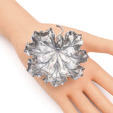 Vintage Buccellati Italy Sterling Silver Oak Leaf Dish