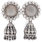 Estate 925 Sterling Silver Jhumka Bell Earrings