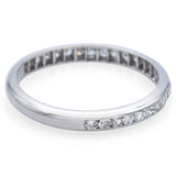 Vintage 900 Platinum 0.27TCW Diamond Semi-Eternity Band Ring Size 6.25