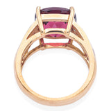 John C. Rinker 18K Yellow Gold 8.53ct Rubellite Tourmaline & Sapphires Band Ring