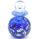 Designer Murano Art Glass Perfume Bottle Decanter with Stopper