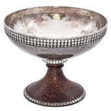 John Hardy Dot Collection Hammered Sterling Silver Compote Bowl 8 Inches 681.8 g