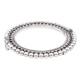 Estate Sterling Silver Beaded Traditional Rajasthani Bangle Bracelet