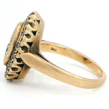 Antique 14K Yellow Gold and Diamond Ring, Size 2.5