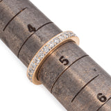 14K Yellow Gold 0.61 TCW Diamond Wedding Eternity Band