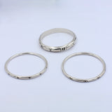 Lot of 3 Vintage Mexican Sterling Silver Bangles