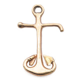 Vintage 14K Yellow Gold Anchor Charm Pendant