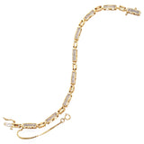 14K Yellow Gold Invisible Set 0.50 TCW Diamond Bracelet