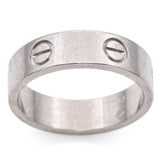 Cartier 18K White Gold Love Ring