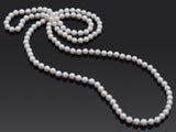 Vintage Pearl Beaded Strand Necklace with Box 34 Inches