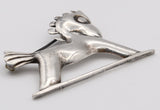 Vintage Sterling Silver Toy Horse Brooch Pin