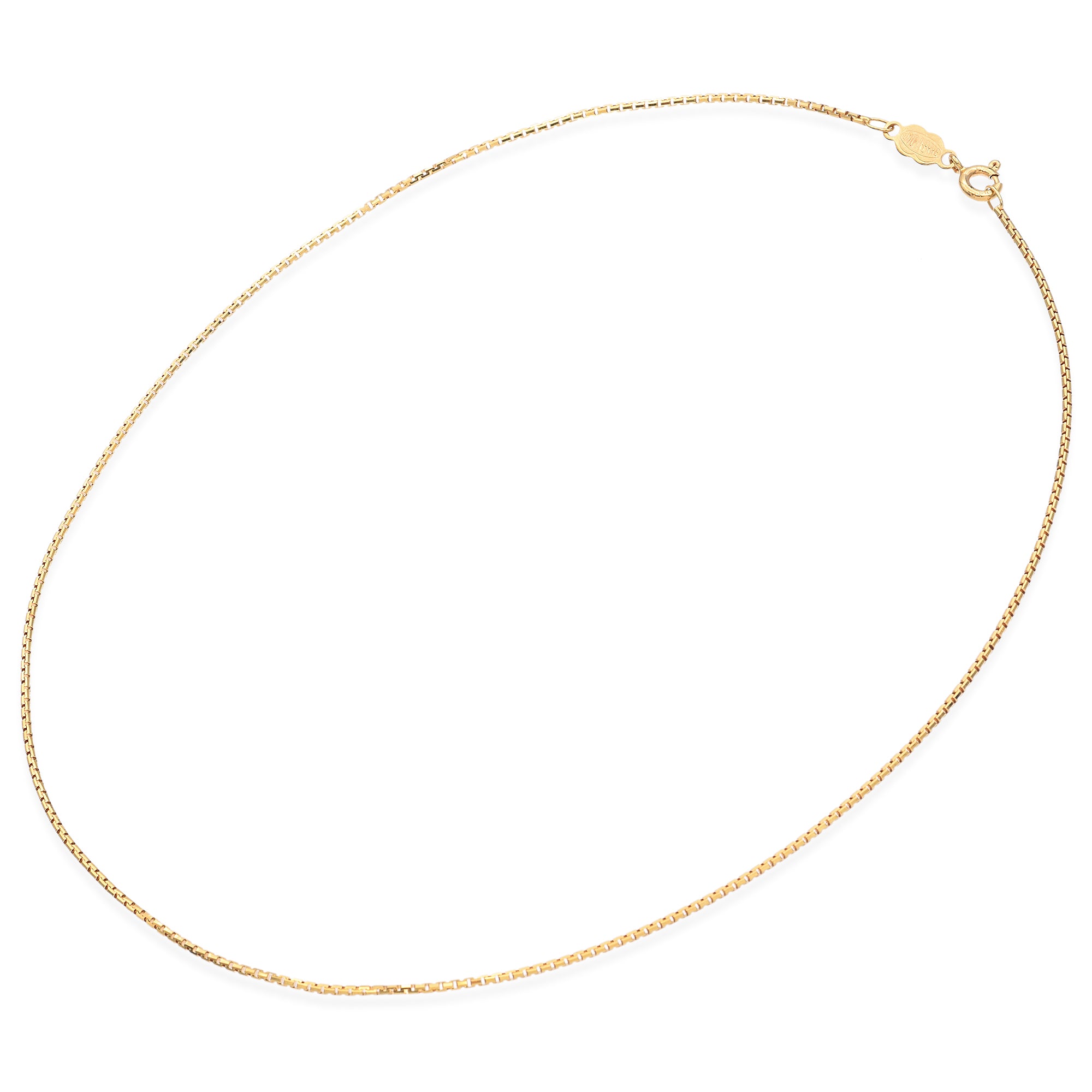 Uno a Erre Vintage 18K Yellow Gold 1.30 mm Chain Necklace 16 Inches