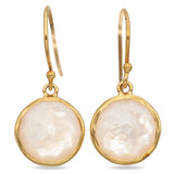 Ippolita Lollipop 18K Yellow Gold Mother of Pearl French Wire Earrings