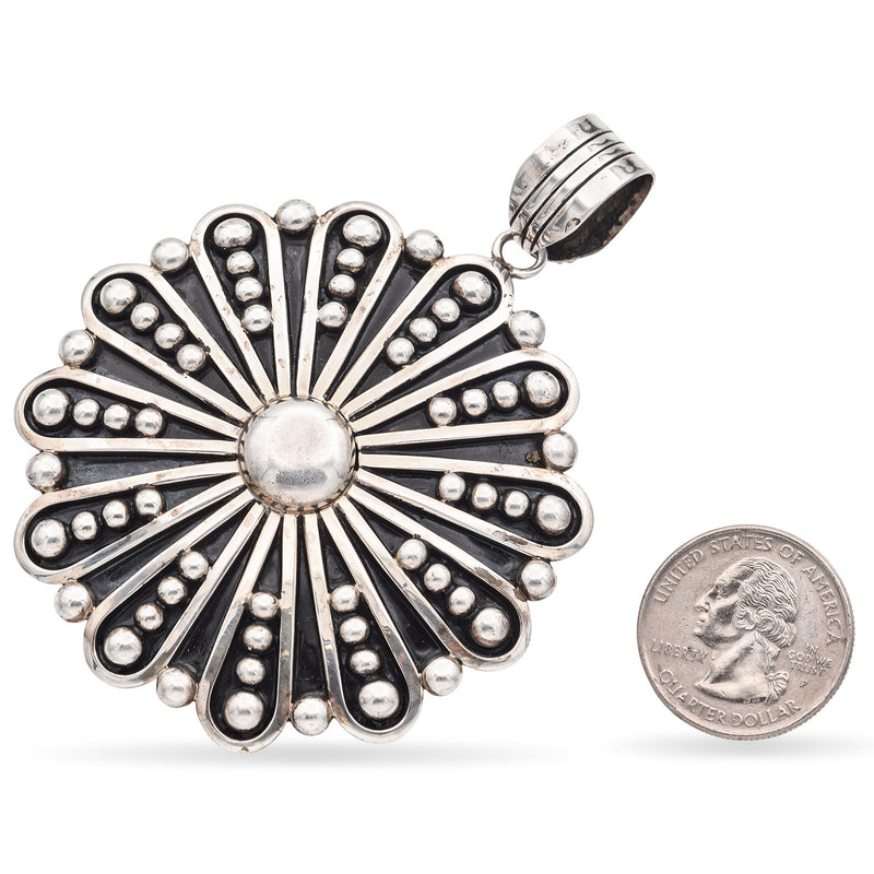 Jonathan Nez Navajo Sterling Silver Pendant