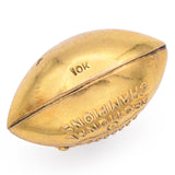 Vintage 10K Yellow Gold 1958 Sectional Champions Football Charm Pendant 4.9 Grams