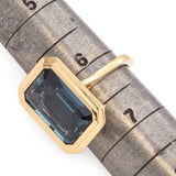 Goshwara 18K Yellow Gold London Blue Topaz Cocktail Ring