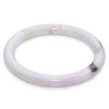 GIA 180.98Ct Gray, Light Purple & Green Grade A Jadeite Jade Bangle Bracelet