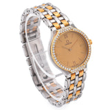 Omega De Ville Diamond 18K Yellow Gold/Steel Women's Quartz Watch