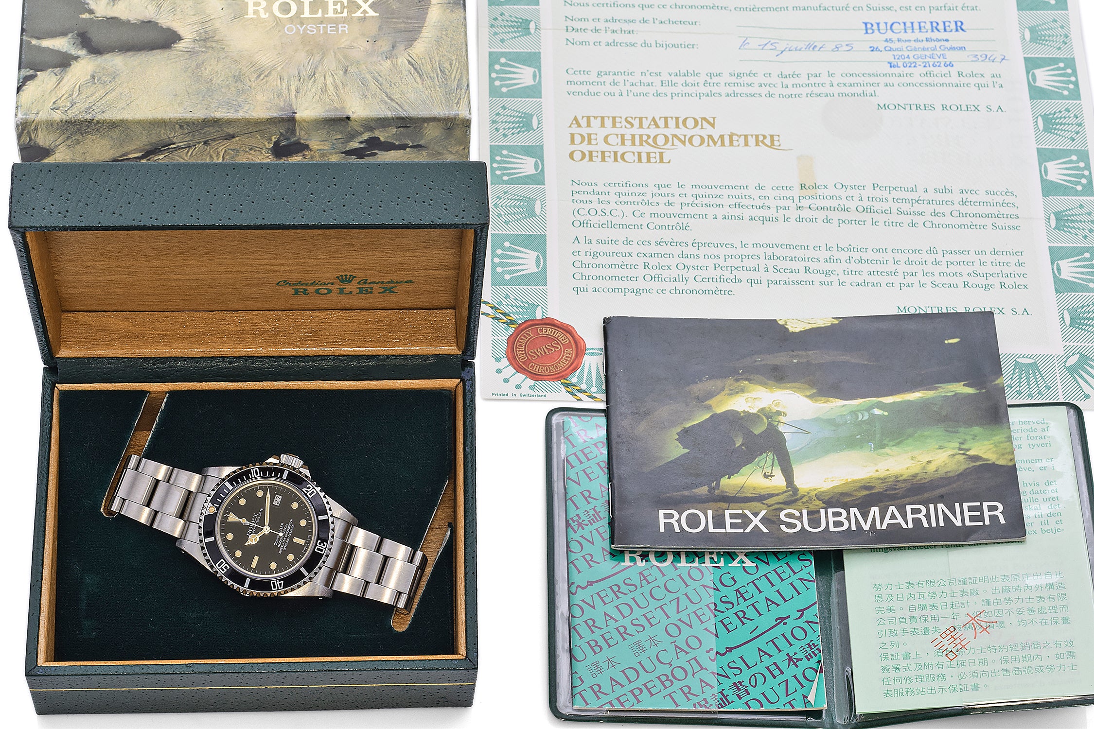 1984 Rolex Sea Dweller Stainless Steel Automatic Diver Men's Watch Ref 16660