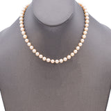 14K White Gold Pearl Strand Necklace 15 Inches