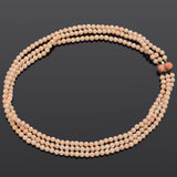 Antique Venetian Gold Filled Pink Coral Beaded Multi-Strand Necklace