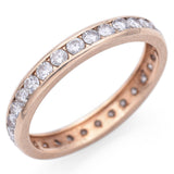 Estate 14K Yellow Gold 0.90 TCW Diamond Eternity Band Ring Size 5.5