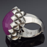 Stephen Webster Superstud Sterling Silver Purple Quartz Square Ring