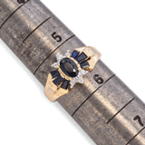 14K Yellow Gold 2.34 TCW Sapphire and Diamond Ring