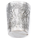 Antique AMD Handarbeit 800 Silver Repousse Cup