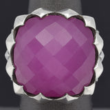 Stephen Webster Superstud Sterling Silver Purple Quartz Square Ring