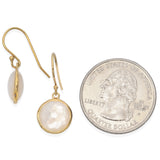 Ippolita Lollipop 18K Yellow Gold Mother of Pearl French Wire Earrings