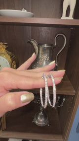 Sonia B 14K White Gold 2.40 TCW Diamond Oval Hoop Earrings